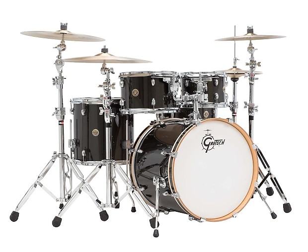 Gretsch Catalina Maple 5 Piece Drum Set Black Bronze Sparkle Reverb