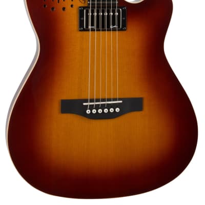Godin A6 Ultra Cognac Burst HG 6 String RH Acoustic Electric Guitar MADE In CANADA - D image 7