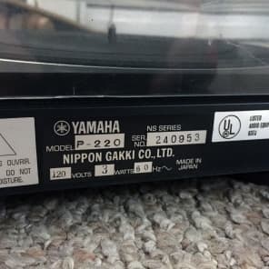 Vintage Yamaha P-220 Semi-Automatic Belt Drive Turntable w/ Audio Technica AT13Ea image 10