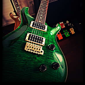 PRS CE24 with rare 3-piece Ten Top - Emerald Green image 2