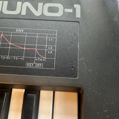 Roland Alpha Juno-1 49-Key Programmable Polyphonic Synthesizer 1985 - 1988 - Black (with Dtronics DT-300V1 programmer) image 4