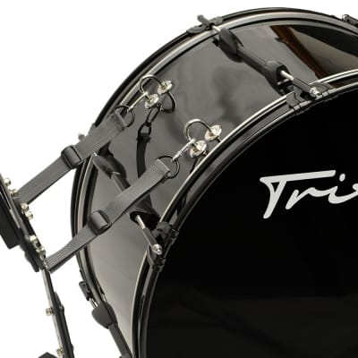 Trixon Field Series Marching Bass Drum 28x12 - Black image 3
