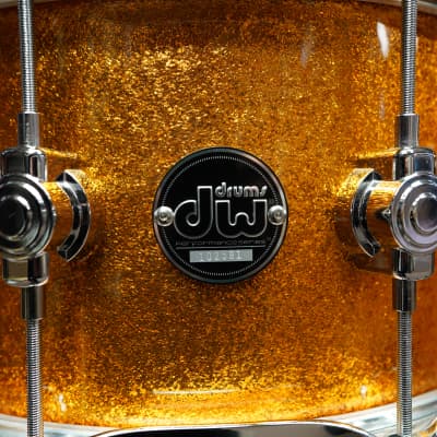 DW USA Performance Series DRP6514SS 6.5" x 14" Pure Maple Snare Drum Gold Sparkle (2023) image 11