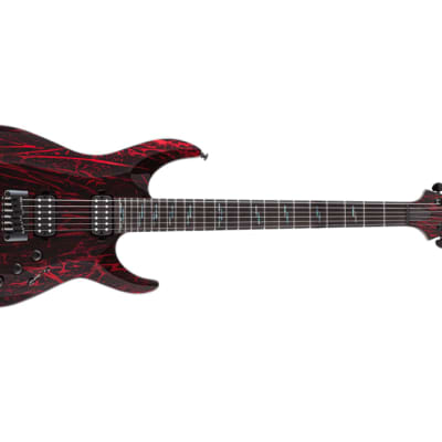 Schecter C-1 Silver Mountain Blood Moon #1475 image 2