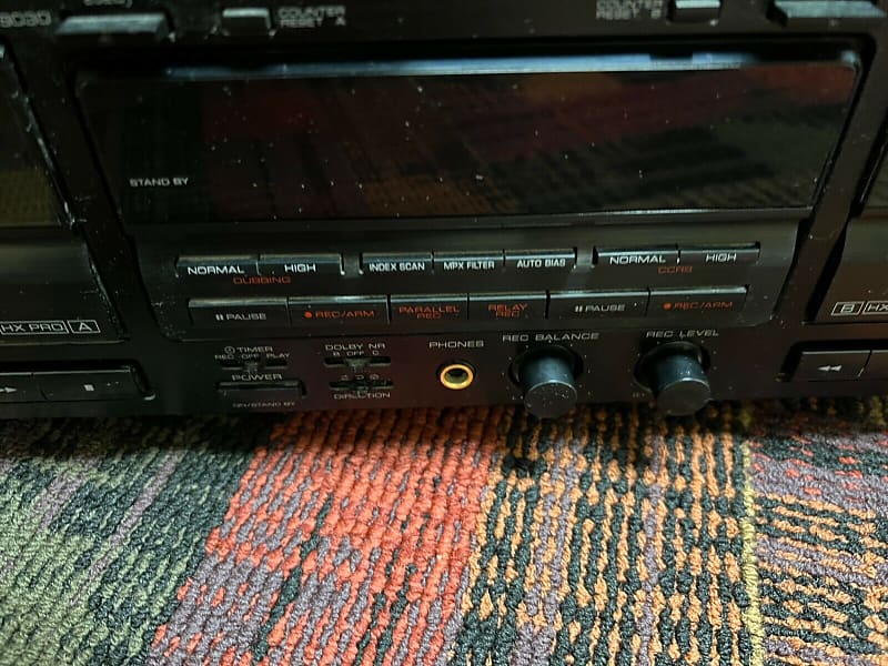 Vintage Kenwood KX-W8030 Dual Deck Stereo shops Cassette Player Recorder. WORK GREAT