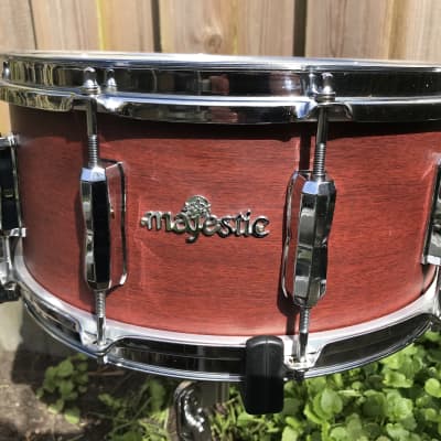 Majestic Endeavor snare 14x6 Thin birch Shell with rerings image 6