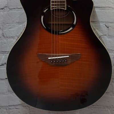Yamaha APX500 II FM Thinline Acoustic Electric Guitar, Flame