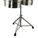 Tycoon Percussion 14" & 15" Brushed Chrome Shell Timbales