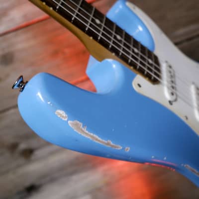 Keith Holland Customs S-ANS #1316 - Taos Turquoise Nitro with Hard Case image 24