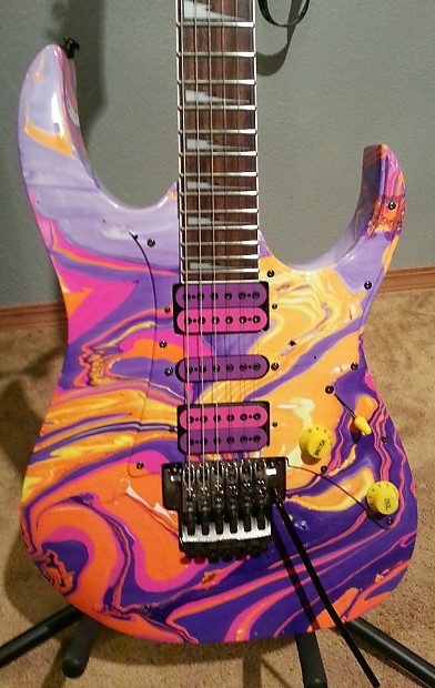 【ジャンク】Ibanez　RG350QM　パープル 2009 Ibanez RG350QM HSH Superstrat (Purple Burst) – Cool Old