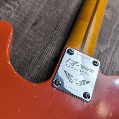 MyDream Partcaster Custom Built - Fiesta Red Relic'Art Hepcat image 11