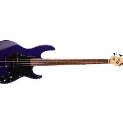 ESP LTD AP-204 Bass Guitar - Dark Metallic Purple image 4