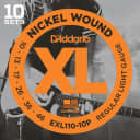 D'Addario EXL110 10-Pack Nickel Wound Electric Guitar Strings - 10-46