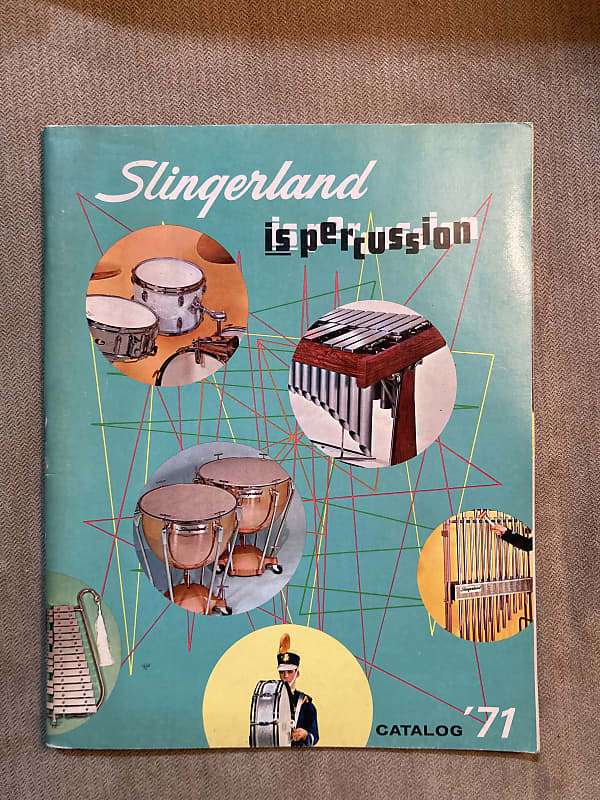 Slingerland Drum Catalog ‘71 1970 Reverb