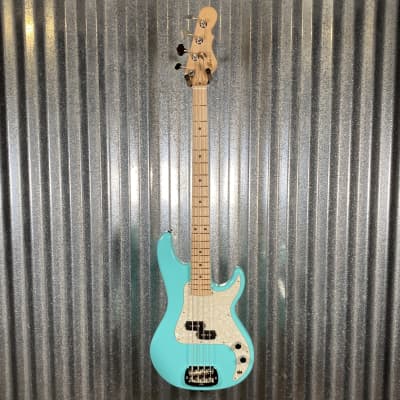 G&L USA BTO SB-1 4 String Bass Turquoise & Bag #0147 image 3