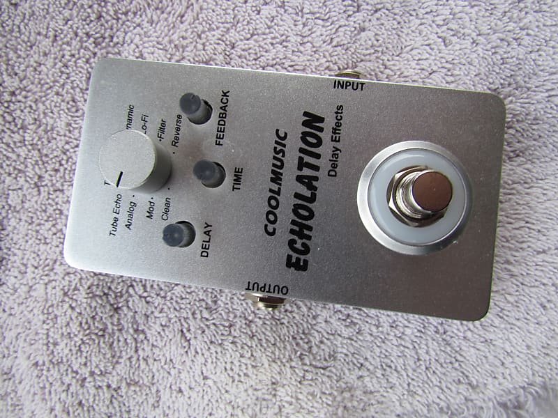 Coolmusic A-DE01 Echolation Delay Effects Pedal Works & Sounds Great W/Box & Manual image 1