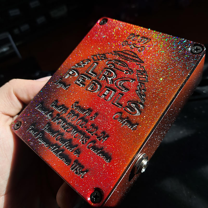 Red hand painted cosmic distortion | Reverb