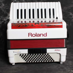 Roland FR-1 White V-Accordion Piano w/bag | Reverb