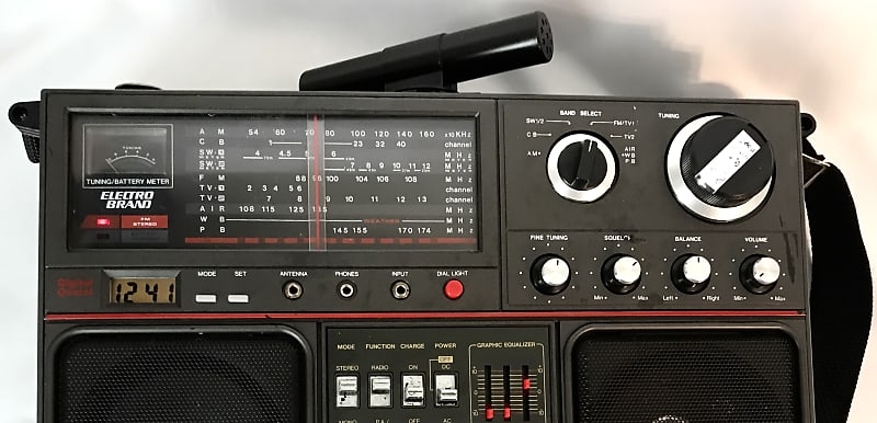 サンダイヤ　ELECTRO BRAND　2971　ラジカセ　FM　AM　短波等 Electro Brand Model 2971 Band Shortwave Radio Cassette