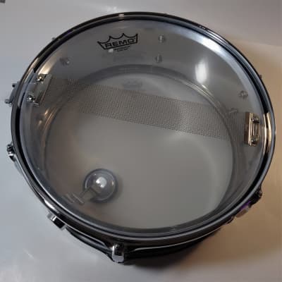 Pearl 13" x 5" Steel Shell Snare - "Grunge Chains" Skin Over Chrome image 7
