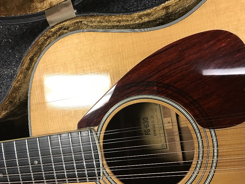 Yamaha FG-630 12 string vintage acoustic guitar made in Japan 1973  Brazilian rosewood or Jacaranda