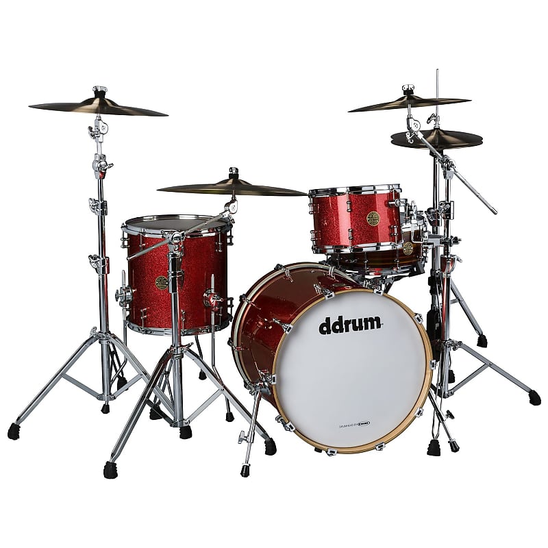 DDRUM Dios 3 Piece Red Cherry Sparkle Shell Pack NEW DS MP | Reverb