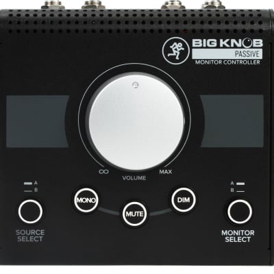 Mackie Big Knob Passive 2x2 Studio Monitor Controller  Bundle with Hosa CMP-153 Stereo Breakout Cable - 3.5mm TRS Male to Left and Right 1/4-inch TS Male - 3 foot image 3