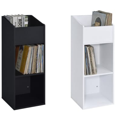 Musiea 240 Vinyl Record Storage Rack for Albums, Magazine Display, Book and Files Organizer (Black) image 2