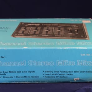 Radio Shack Realistic  4-Channel Stereo Microphone Mixer 32-1105 Early 80's image 2