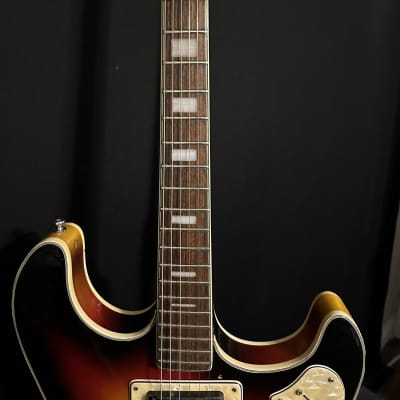 1960’s Stewart Burns Offset Style Hollowbody Guitar Sunburst Japan Made #305 image 11