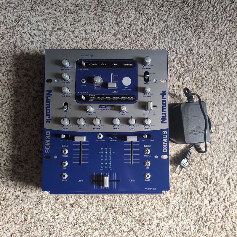 Numark DXM06 24-Bit Digital DJ Mixer with Effects | Reverb