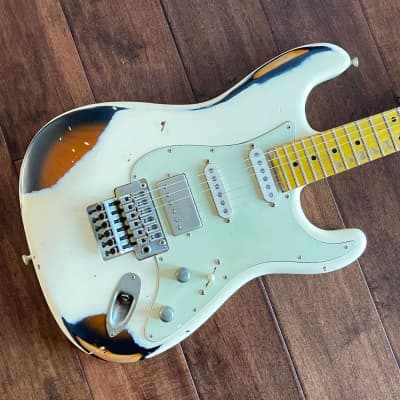 Nash Guitars Model S-81/HSS Oly White Over 2-Tone Maple Neck