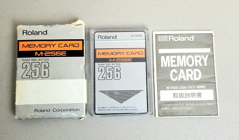 Roland M-256E Memory Card - Exc in Box w/Manual! | Reverb