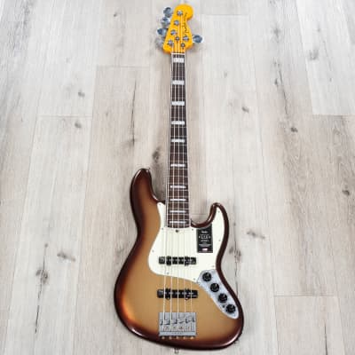 Fender American Ultra Jazz Bass V 5-String, Rosewood Fingerboard, Mocha Burst image 3