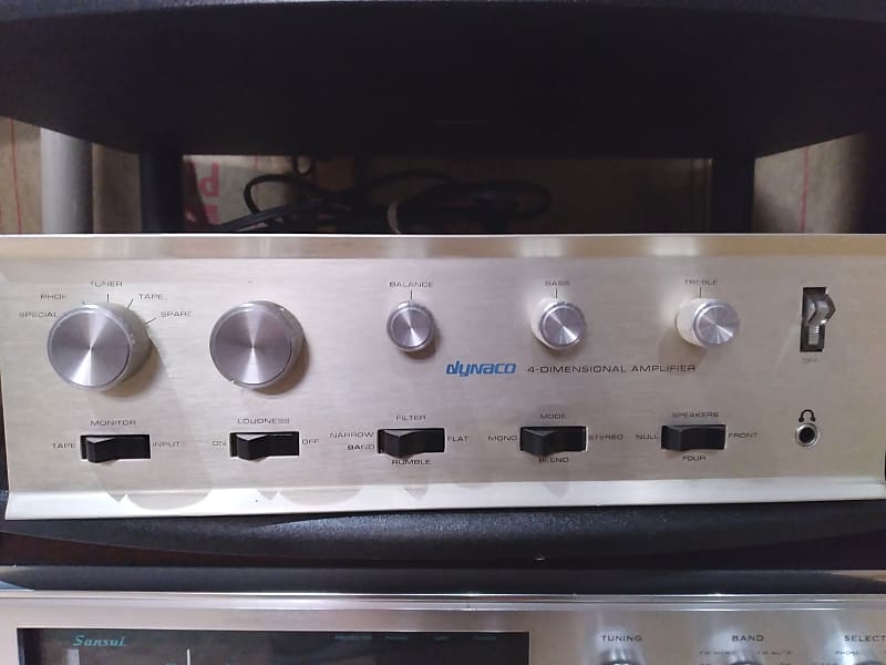 Dynaco SCA-80Q Vintage Integrate Amplifier 1969 Brushed Aluminum