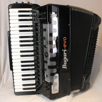 5969 - Black Bugari Evo Haria P41 Digital Piano Accordion 41 120 Compare Roland FR-8X image 1