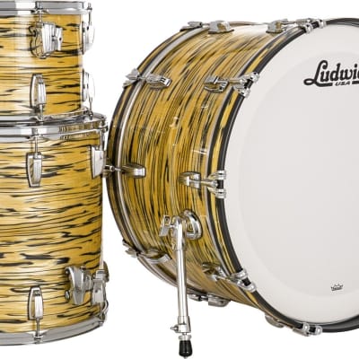 Ludwig Classic Maple Pro Beat 3-piece Shell Pack - Lemon Oyster image 1