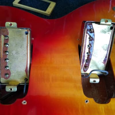 Mako Traditionals 56 Single Cut Cherryburst Guitar Copy w/SKB hardshell case NICE image 17