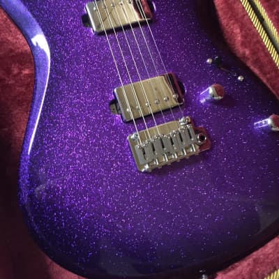 Tagima Chameleon  hand made in Brazil guitar 2019 purple sparkle image 2
