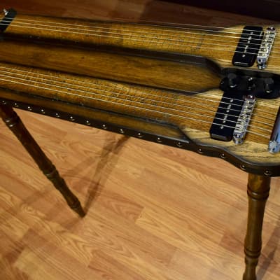 Console Style - Double Neck - Lap Steel Guitar - D / C6 Tuning - Satin Relic Finish - USA Made - Hand Crafted image 5