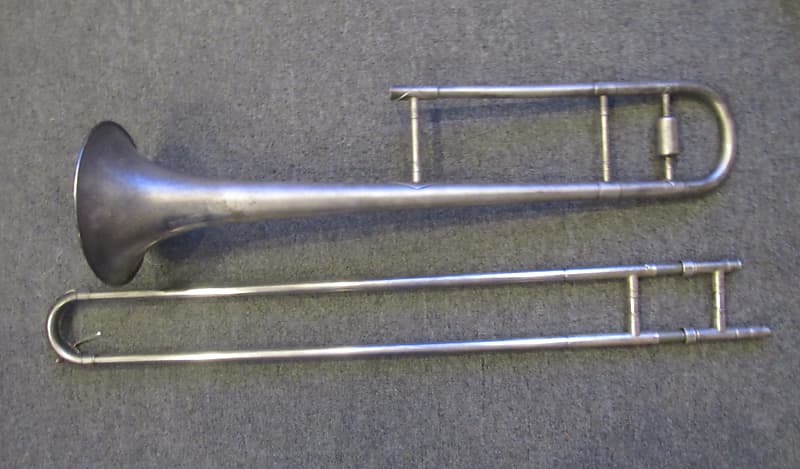 Supertone BandMaster Vintage Trombone - Elkhart - Geib ArchKraft Case -  Silver | Reverb