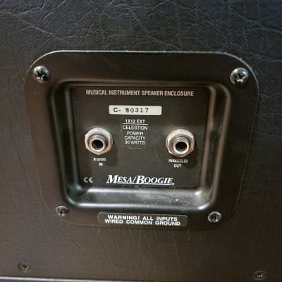 Mesa Boogie 1x12 Extension Speaker Cabinet Black Great Shape! image 8