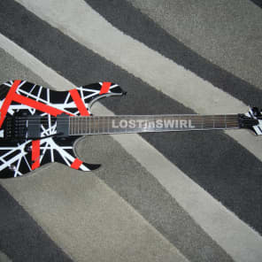 Ibanez RGIR20BE RG JEM Stripe Body and Neck Black, White and Red 5150 image 3