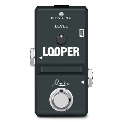 Rowin Looper Nano Electric Guitar Effect Pedal 10 Minutes of Looping Unlimited Overdubs + USB Cable image 2