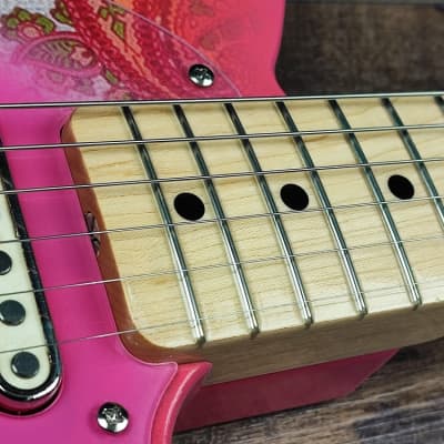 MyDream Partcaster Custom Built - Pink Paisley Tele Tapped Pickups image 10