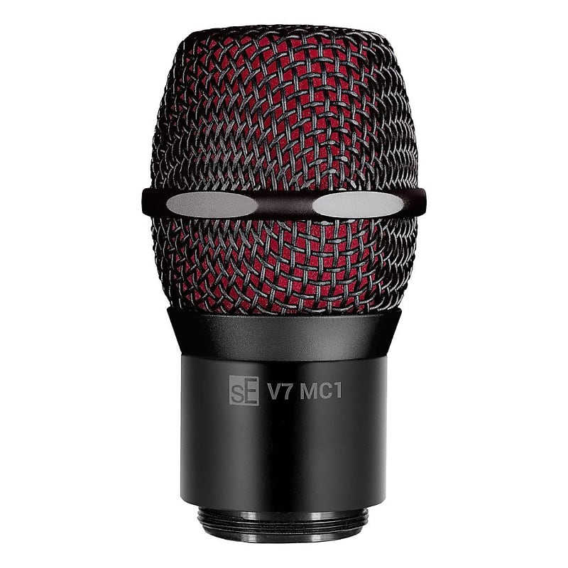 SE V7 MC1 Wireless Supercardioid Dynamic Vocal Microphone for Shure Handheld Transmitter with V Series Capsule Technology (Black) image 1