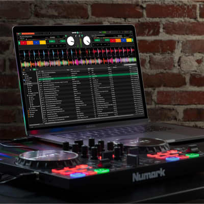 Numark Party Mix II Serato LE DJ Controller LED Lightshow w Laptop Stand image 25