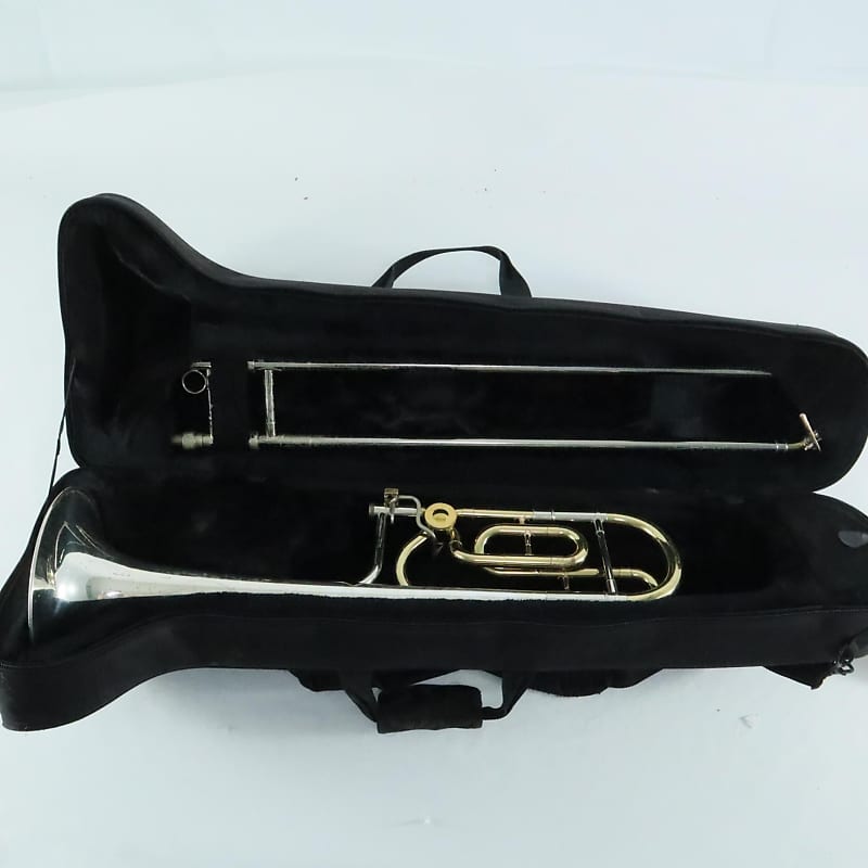 King Model 4B Silver Sonorous Trombone with Sterling Silver Bell SN 475089 NICE image 1