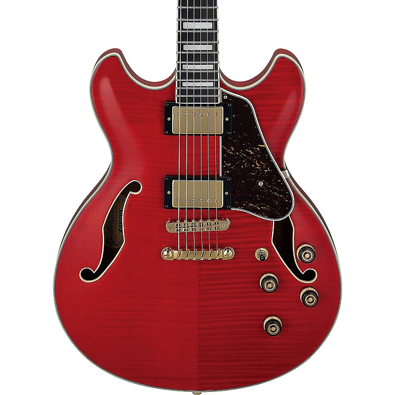 Ibanez Artcore Expressionist AS93FM-TCD 6-String Semi-Hollow Body Electric Guitar with Macassar Ebony Fretboard, Right-Handed, Transparent Cherry Red image 1