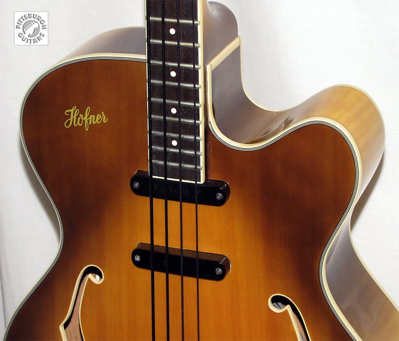 Hofner Contemporary Series 500/5 President Bass, Sunburst Finish, w/Set Up  & Hard Case, Excellent!